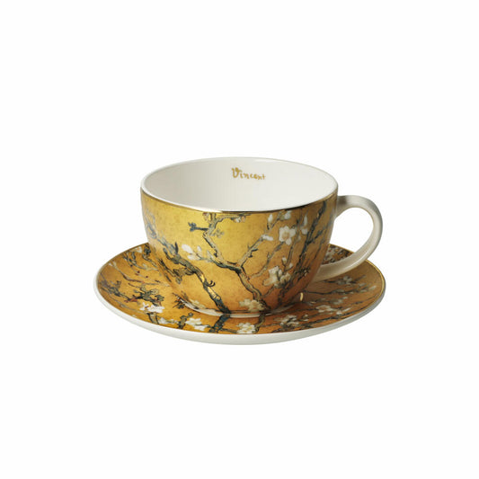 Goebel Tee-Cappuccinotasse Van Gogh- Mandelbaum, Fine Bone China, 250 ml, 67075221