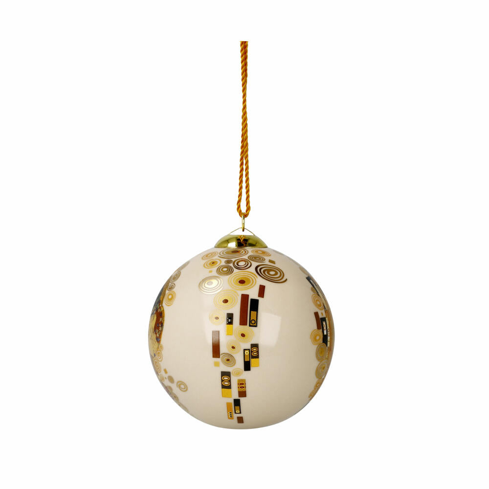 Goebel Christbaumkugel Gustav Klimt - Kuss, Porzellan, Bunt, 7.5 cm, 67075251