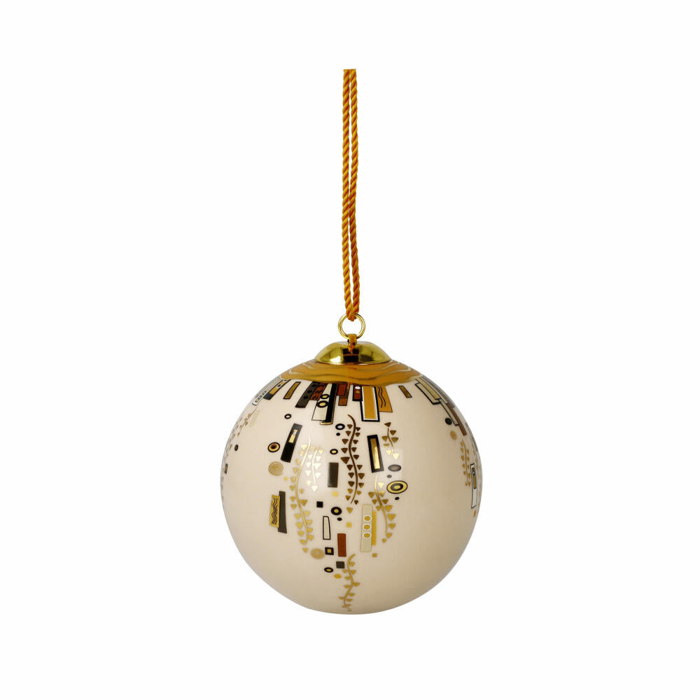 Goebel Christbaumkugel Gustav Klimt - Ornamente, Porzellan, Bunt, 7.5 cm, 67075281