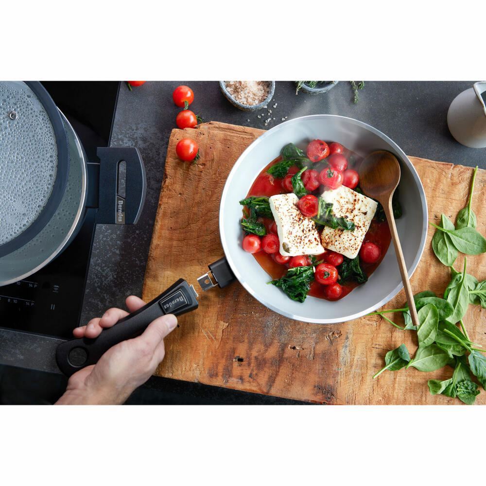 Berndes b.perfect Wokpfanne, Wok Pfanne, Induktionsgeeignet, Aluminium geschmiedet, Schwarz, Ø 28 cm, 0002574328