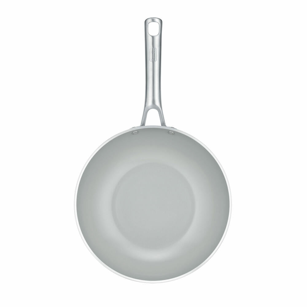 Berndes b.free veggie wok, wok pan, wok pan, suitable for induction, recycled aluminum, gray, Ø 28 cm, 0008634328