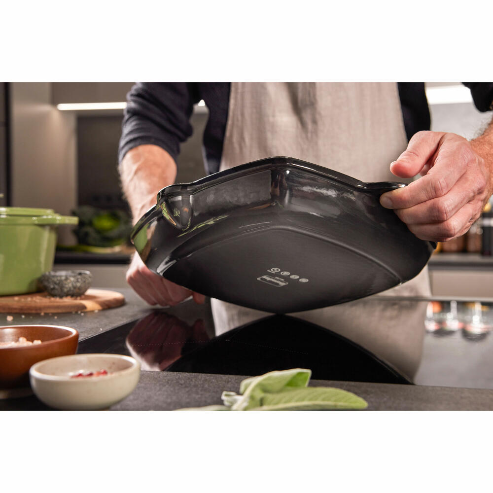 Berndes b.iron Grillpfanne, Pfanne, Induktionsgeeignet, Gusseisen, Schwarz / Grau, 27 x 27 cm, 034233