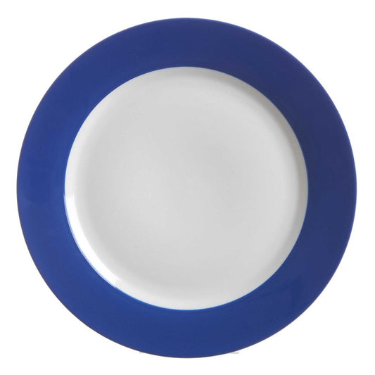 Ritzenhoff &amp; Breker Doppio Flat Plate, Dinner Plate, Porcelain, Indigo Blue, Ø 27 cm, 63875