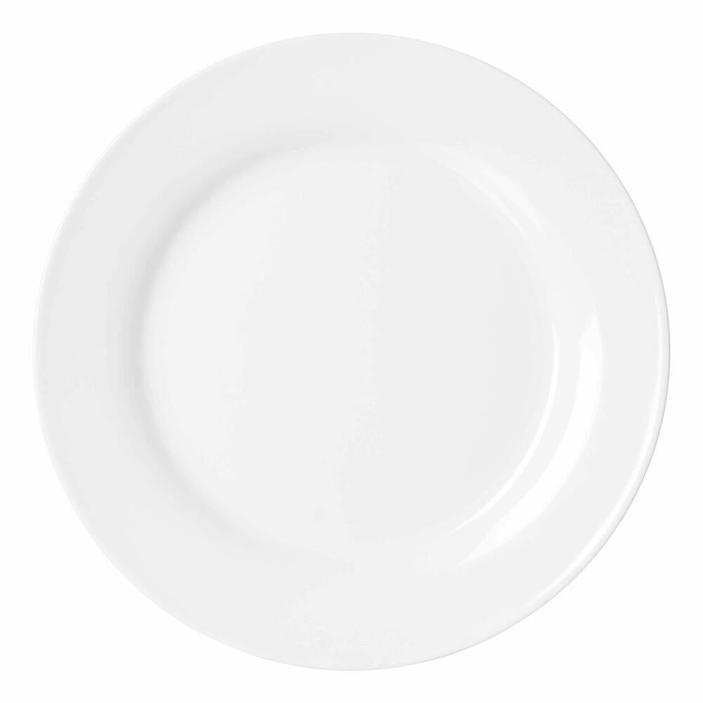Ritzenhoff &amp; Breker Bianco Flat Plate, Serving Plate, Serving Platter, Tableware, Porcelain, White, Ø 24 cm, 78084