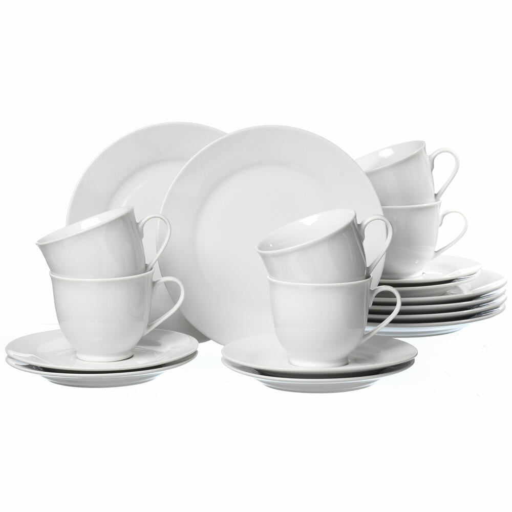 Ritzenhoff &amp; Breker Bianco coffee service, 18-piece, tableware set, coffee service, porcelain, white, 79456