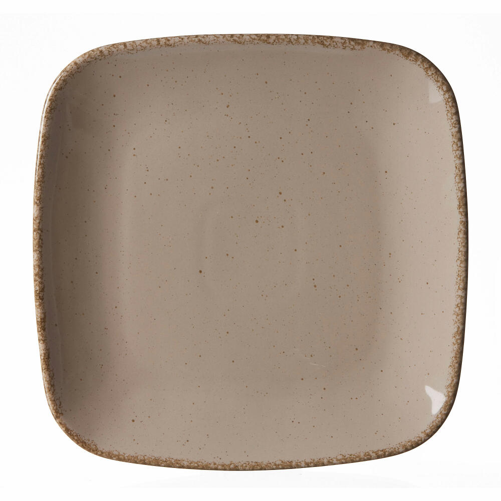 Ritzenhoff &amp; Breker CASA dinner service 8-piece, tableware set, service, square / round, porcelain, gray, 83736