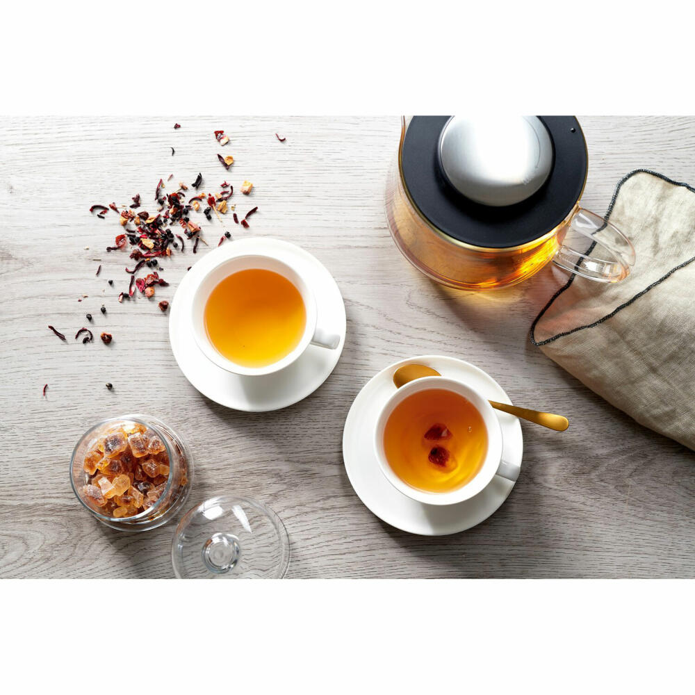 Ritzenhoff & Breker Yucca Teekanne mit Sieb, Tee Kanne, Glaskanne, Borosilikat, 1.5 L, 156713