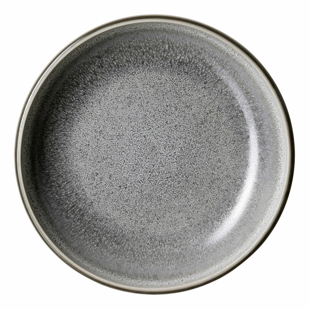 Ritzenhoff &amp; Breker Hudson soup plate, pasta plate, deep plate, stoneware, grey, Ø 24 cm, 229622