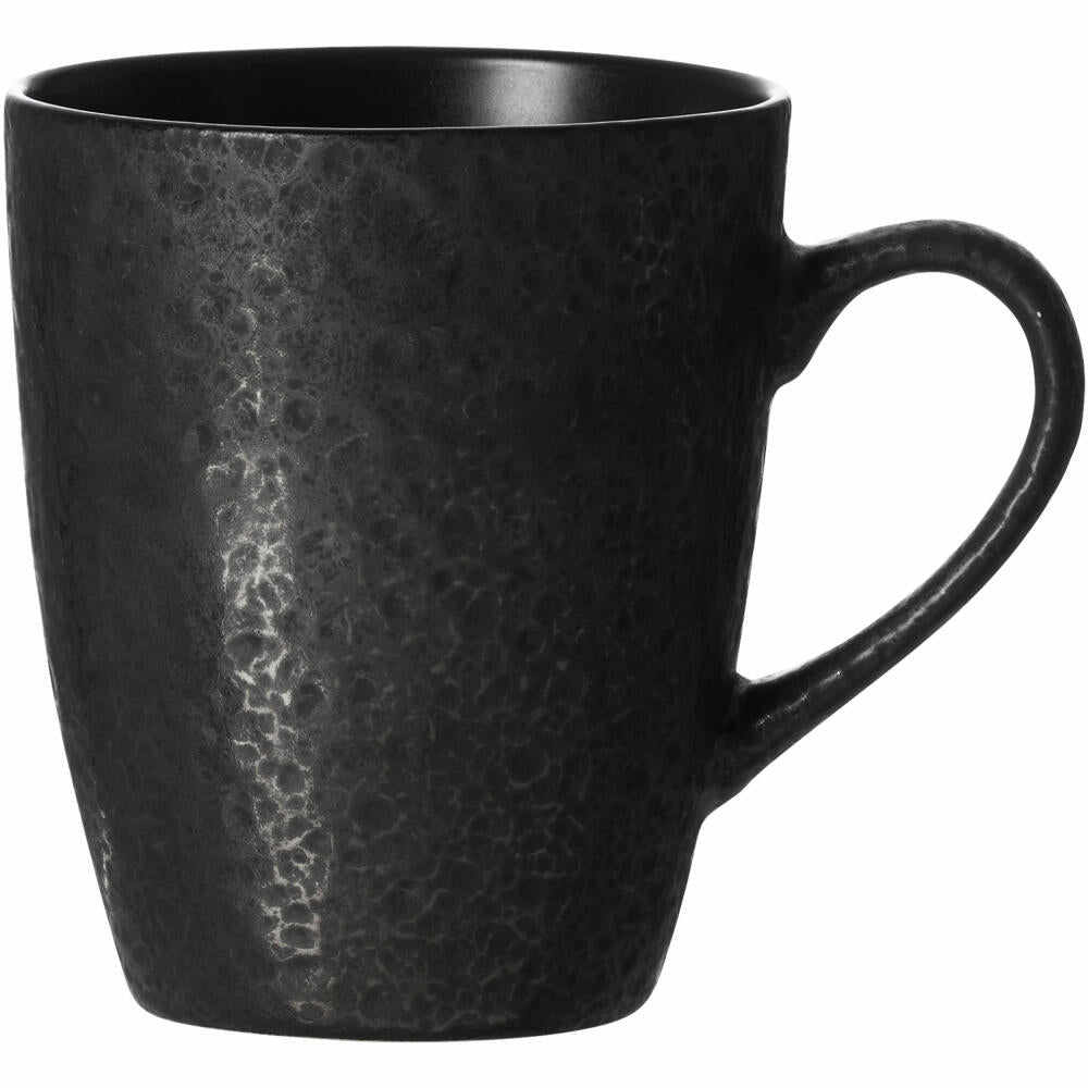 Ritzenhoff &amp; Breker Mug Kitwe, Coffee Mug, Tea Cup, Coffee Cup, Stoneware, Black, 370 ml, 271409
