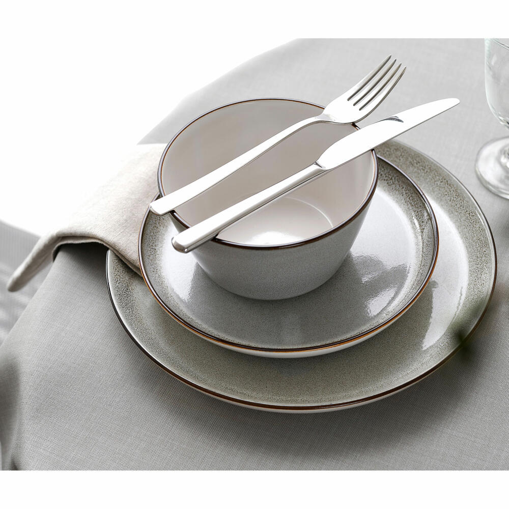 Ritzenhoff &amp; Breker combination service Visby, 16-piece, tableware set, service, stoneware, grey, 318272