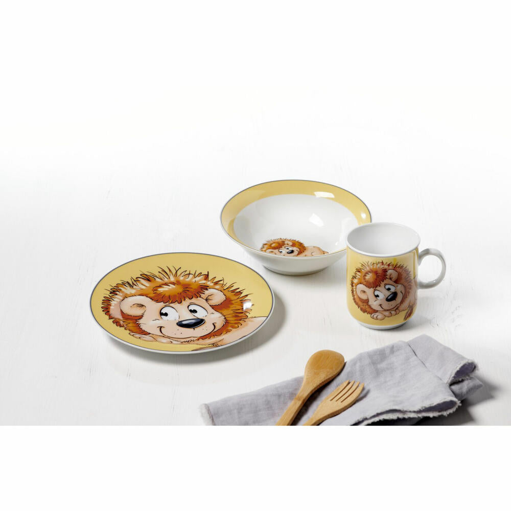 Ritzenhoff & Breker Happy Zoo Leo Kinder-Trink-Becher, Kinderbecher, Tasse, Kinder, Porzellan, 270 ml, 413199