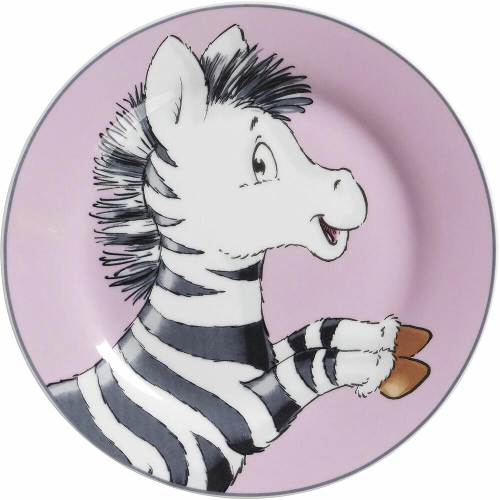 Ritzenhoff &amp; Breker Happy Zoo Plate Zoe, Children's Plate, Dinner Plate, Children, Porcelain, 19 cm, 413267