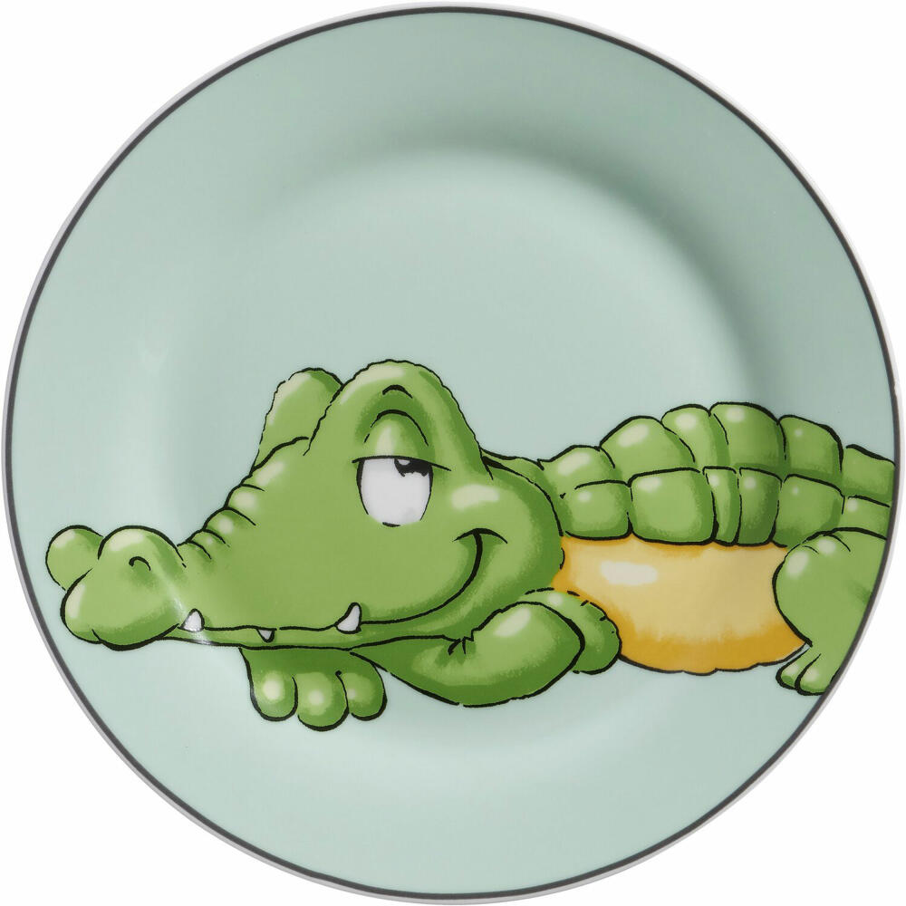 Ritzenhoff &amp; Breker Happy Zoo Plate Koko, Children's Plate, Dinner Plate, Children, Porcelain, 19 cm, 413335