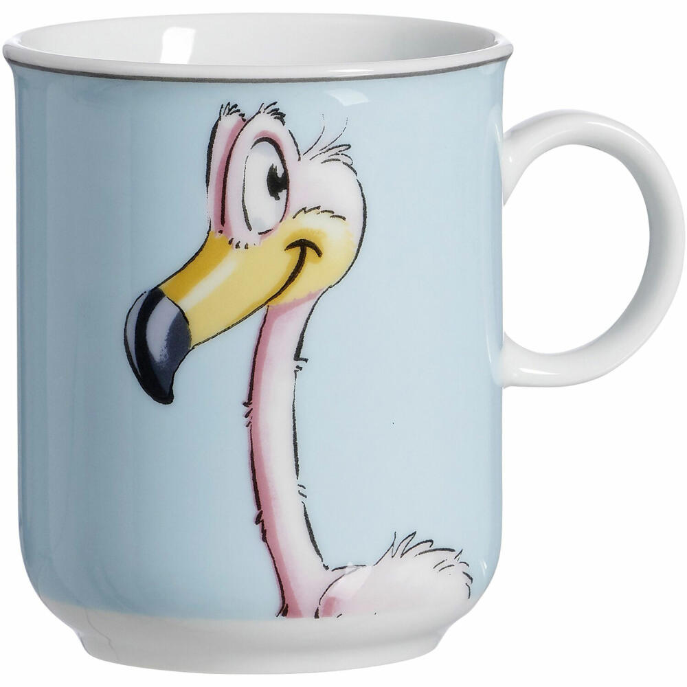 Ritzenhoff & Breker Happy Zoo Flo Kinder-Trink-Becher, Kinderbecher, Tasse, Kinder, Porzellan, 270 ml, 413359