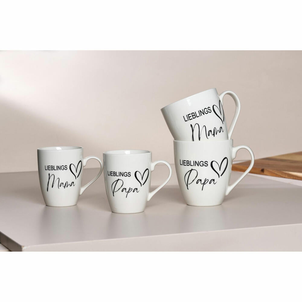 Ritzenhoff & Breker Papa Kaffeebecher, Kaffeetasse, Tasse, Becher, Porzellan, 310 ml, 413656