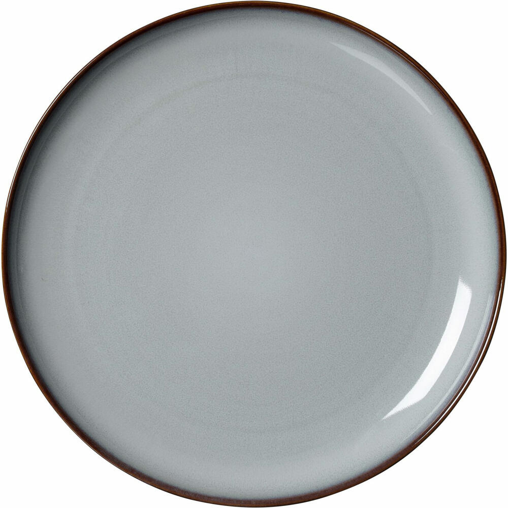 Ritzenhoff &amp; Breker Portofino plate, dinner plate, stoneware, grey, Ø 27.5 cm, 418378
