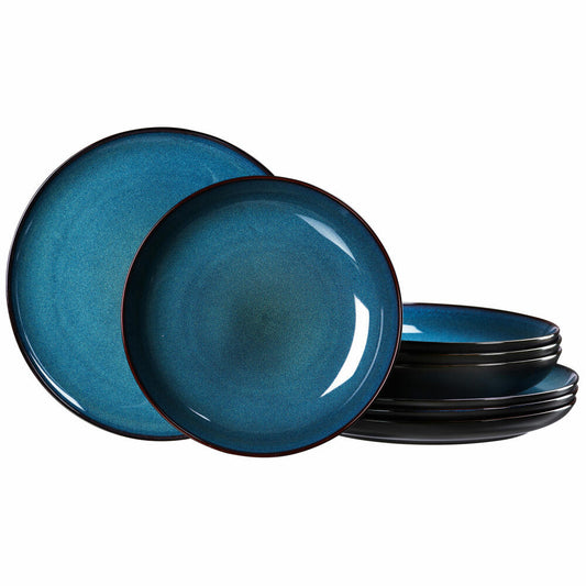 Ritzenhoff &amp; Breker dining set Bali, 8-piece, table service, crockery set, service, stoneware, blue, 420111