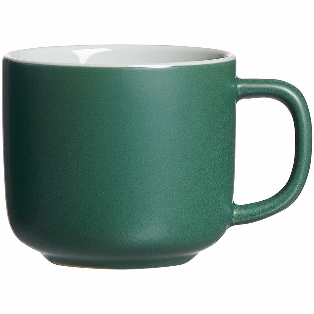 Ritzenhoff & Breker Kaffeetasse Jasper, Teetasse, Kaffee Tasse, Becher, Steinzeug, Grün, 240 ml, 420517