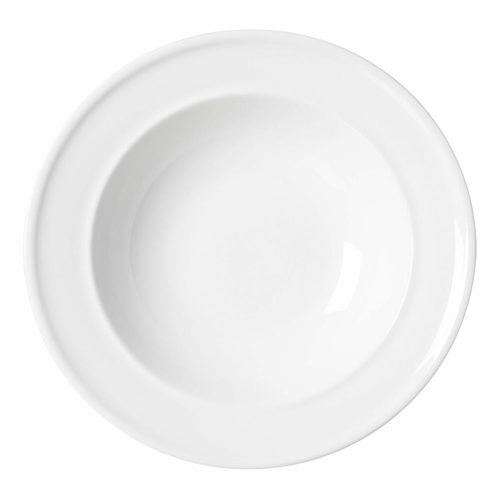 Ritzenhoff &amp; Breker Soup Plate Simple, Soup Plate, Dinner Plate, Porcelain, White, Ø 22 cm, 420814
