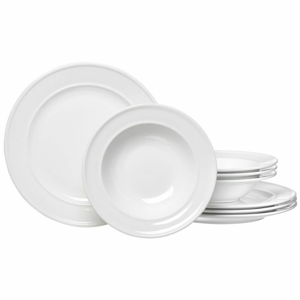 Ritzenhoff &amp; Breker table set Simple, 8-piece, table service, tableware set, service, porcelain, white, 420838