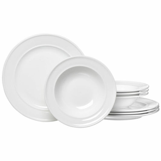 Ritzenhoff &amp; Breker table set Simple, 8-piece, table service, tableware set, service, porcelain, white, 420838