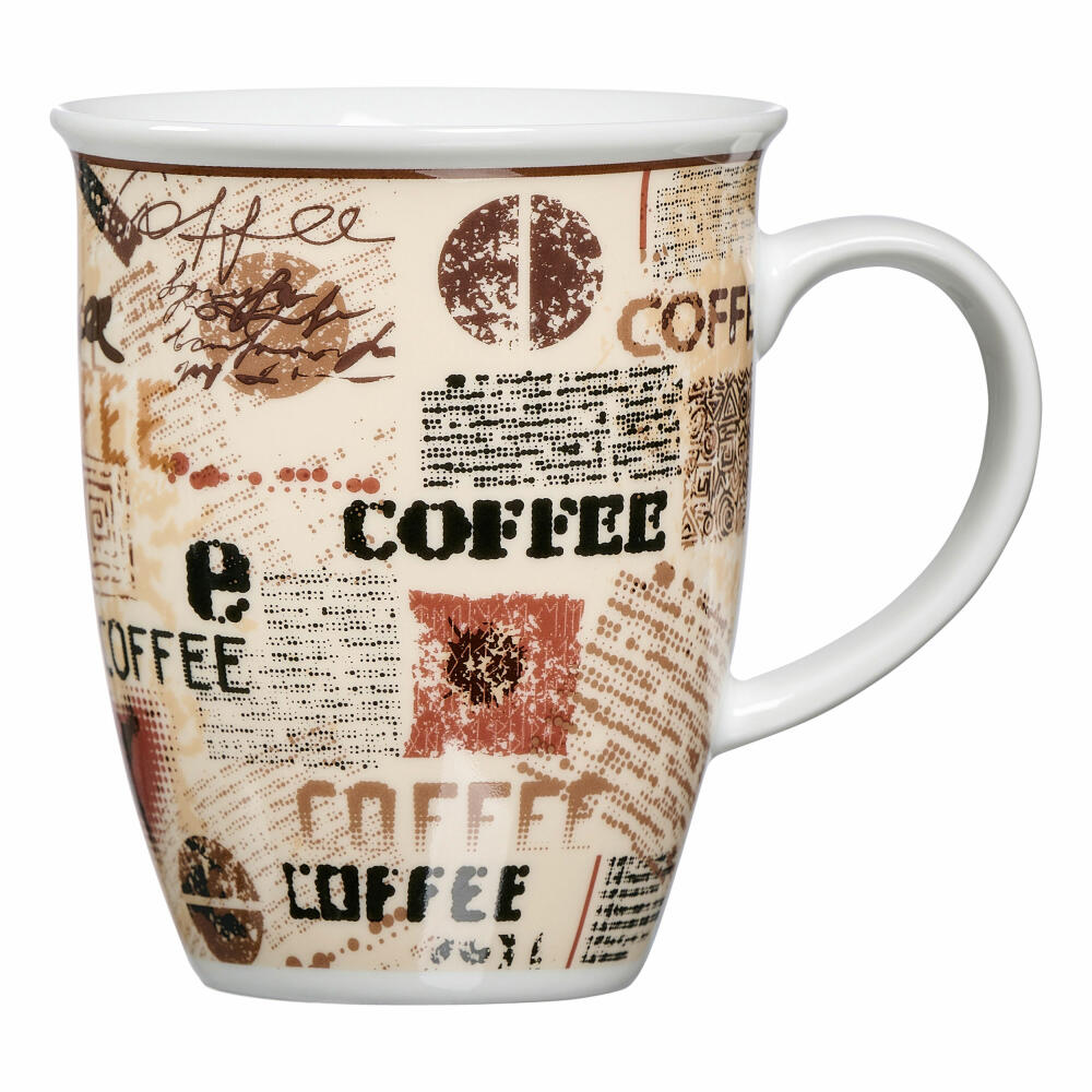 Ritzenhoff &amp; Breker Becher Crema, Coffee Mug, Tea Cup, Coffee Cup, Porcelain, Beige, 320 ml, 422085