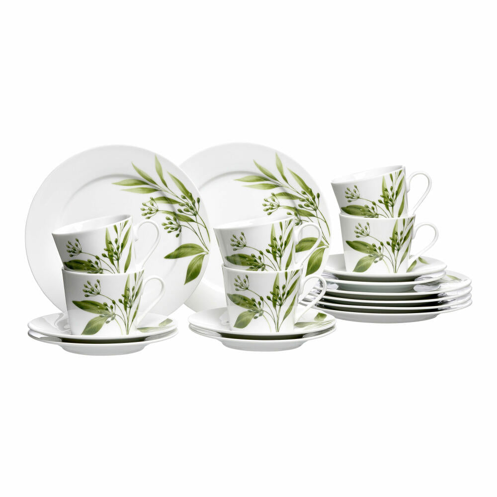 Ritzenhoff &amp; Breker coffee service Evora, 18-piece, coffee service, tableware set, porcelain, white, 422450