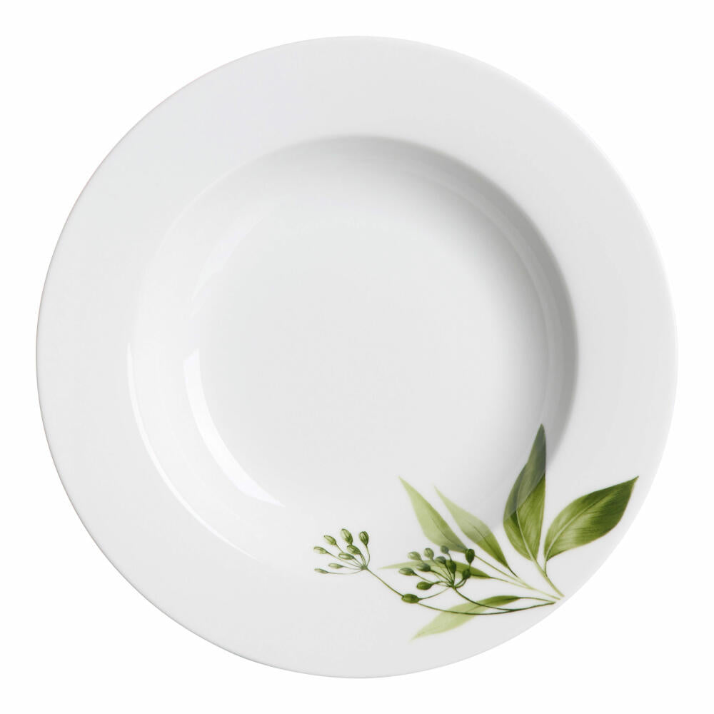 Ritzenhoff &amp; Breker Deep Plate Evora, Dinner Plate, Soup Plate, Pasta Plate, Porcelain, White, Ø 22 cm, 422542