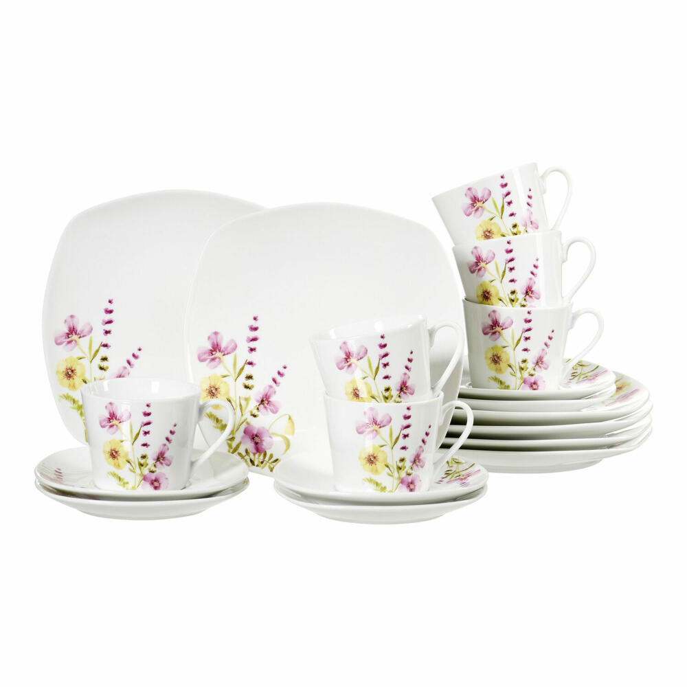 Ritzenhoff &amp; Breker Malve coffee service, 18-piece, tableware set, coffee service, porcelain, white, 422702