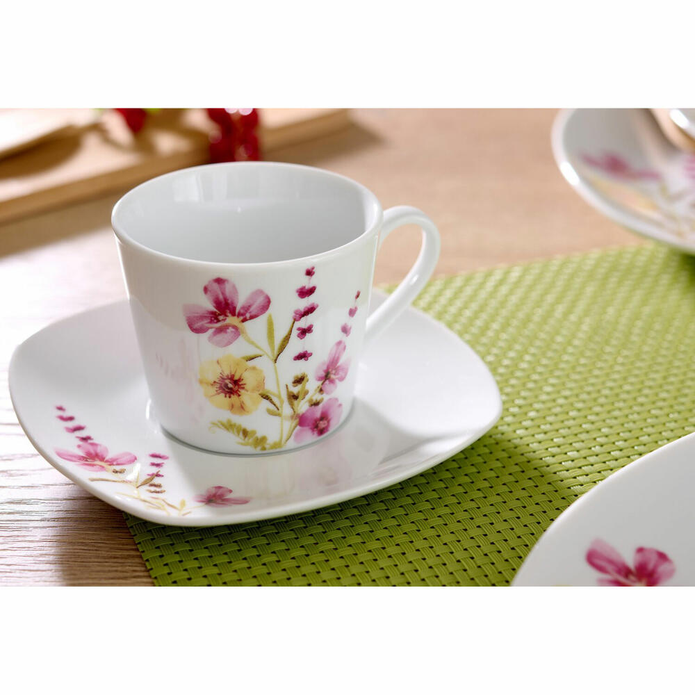 Ritzenhoff &amp; Breker Malve coffee service, 18-piece, tableware set, coffee service, porcelain, white, 422702