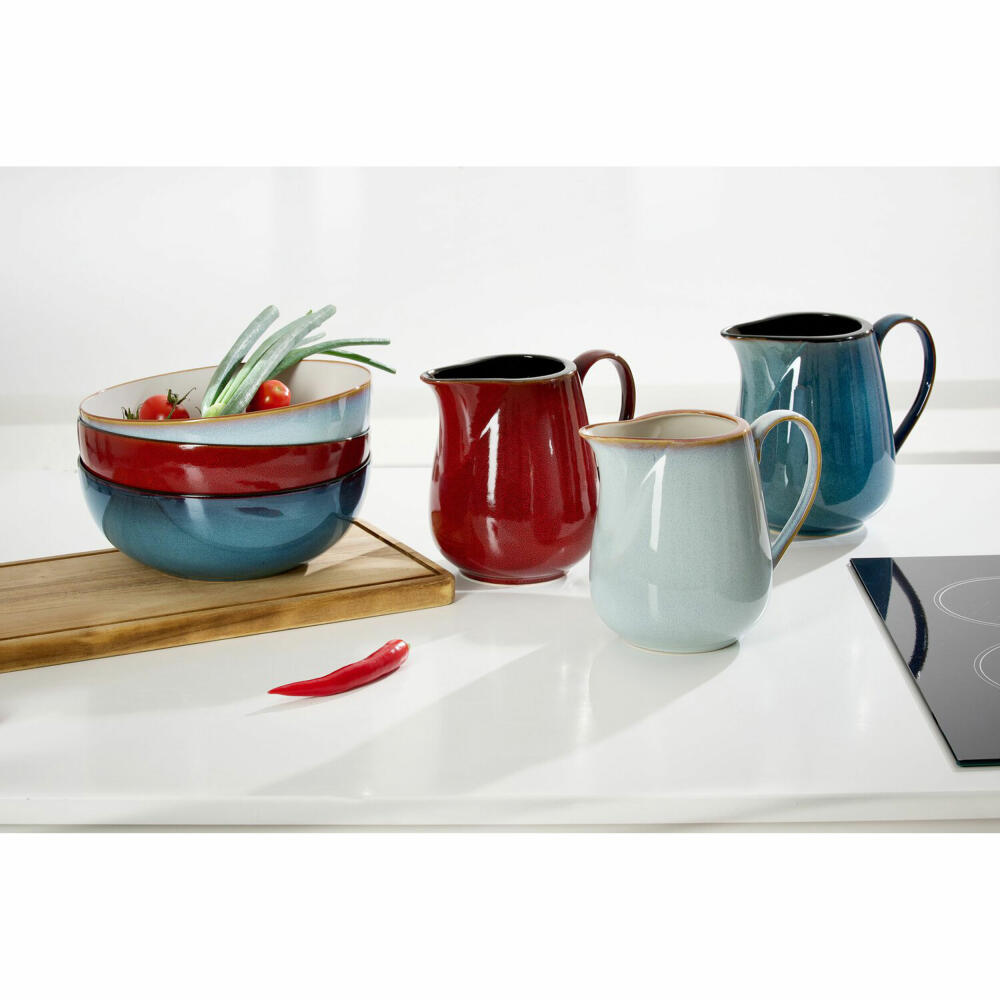 Ritzenhoff &amp; Breker Portofino jug, water jug, carafe, stoneware, grey, 1.2 L, 423174