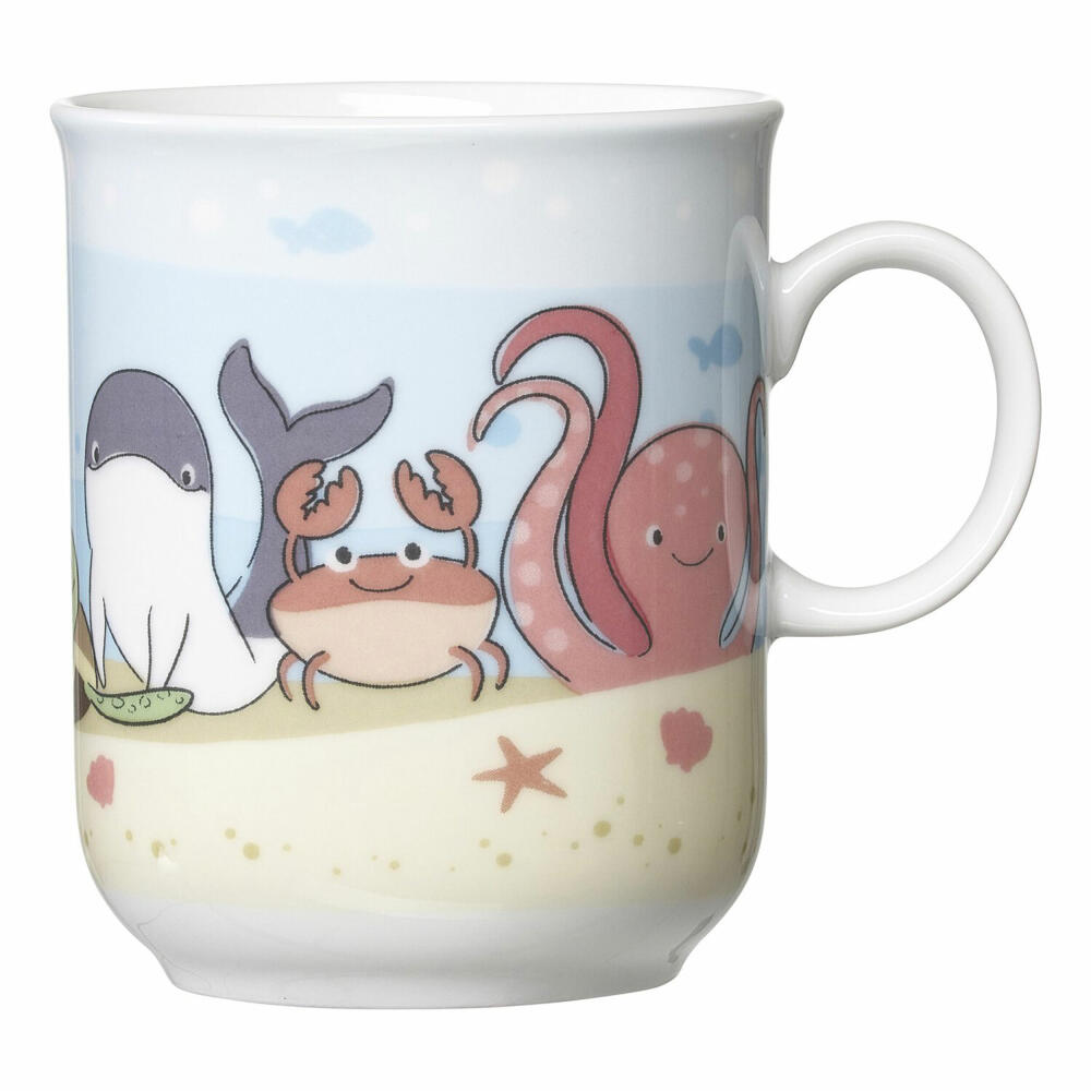 Ritzenhoff & Breker Unterwasserwelt Kinder-Trink-Becher, Kinderbecher, Tasse, Kinder, Porzellan, 270 ml, 426496
