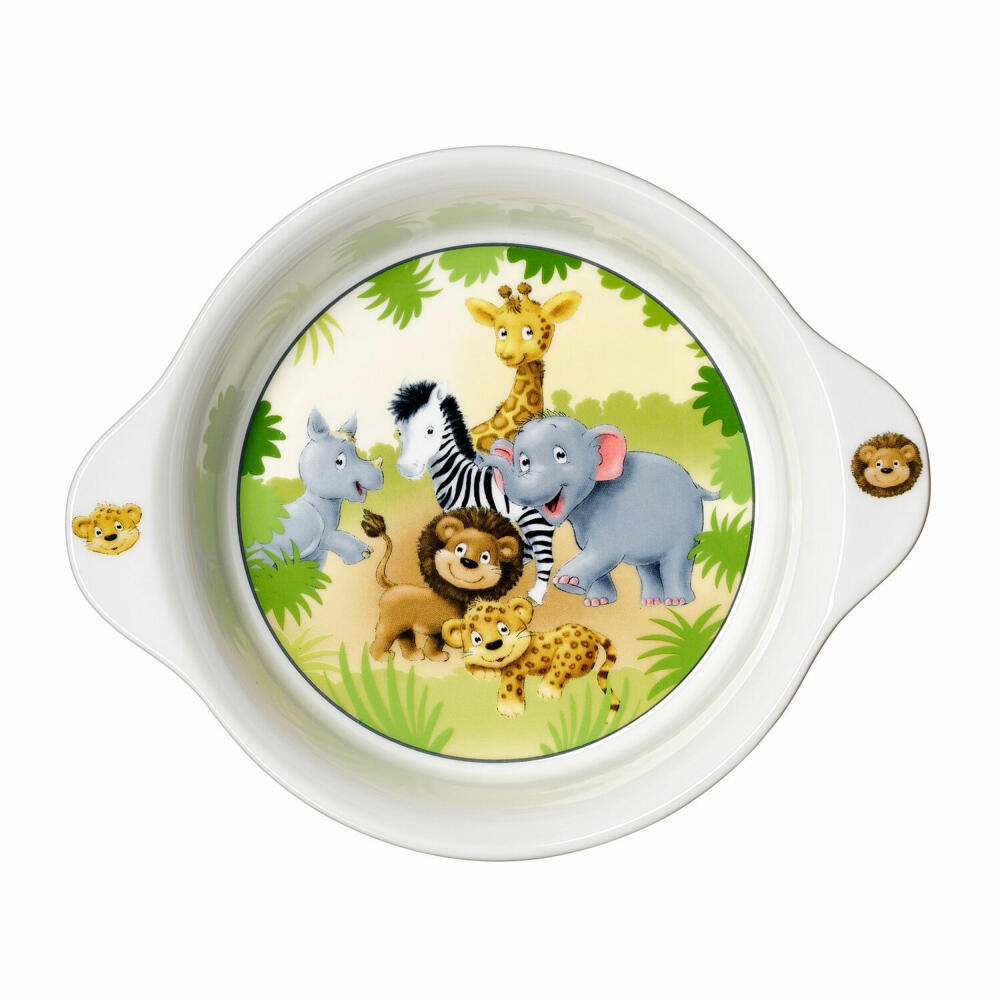 Ritzenhoff &amp; Breker Animals Bowl with Handles African Animals, Bowl, Soup Bowl, Porcelain, Ø 21.5 cm, 427837