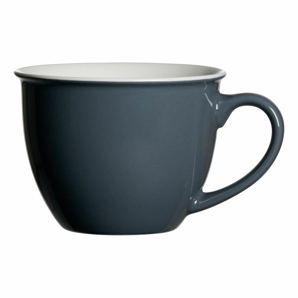 Ritzenhoff &amp; Breker Jumbo Coffee Cup Doppio, Tea Cup, Coffee Cup, Mug, Porcelain, Anthracite, 350 ml, 430240
