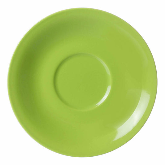 Ritzenhoff &amp; Breker Doppio Jumbo Saucer, Under Cup, Tableware, Porcelain, Green, Ø 17 cm, 515831