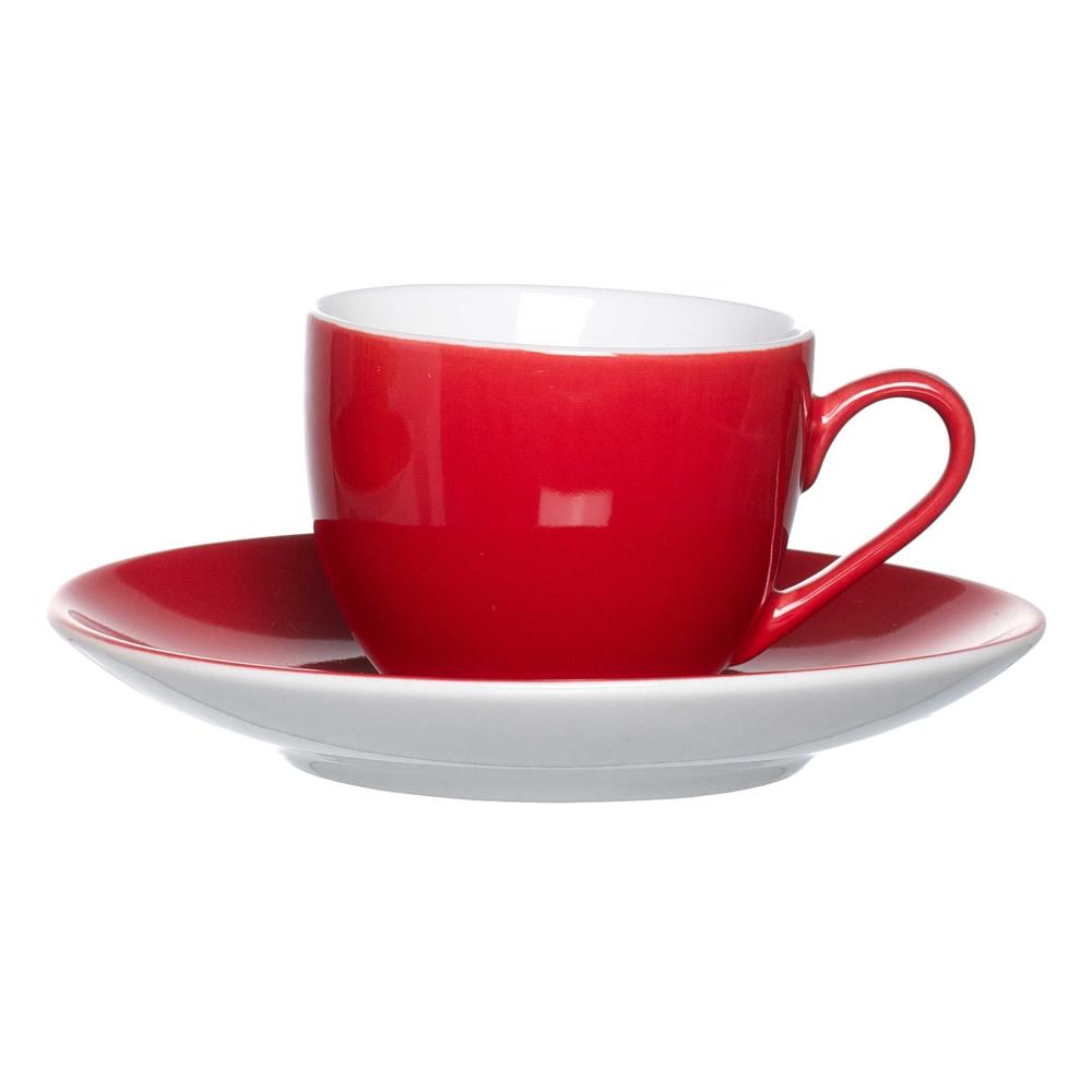 Ritzenhoff &amp; Breker Doppio Espresso Upper, Upper Cup, Upper Cup, Crockery, Porcelain, Red, 80 ml, 516128