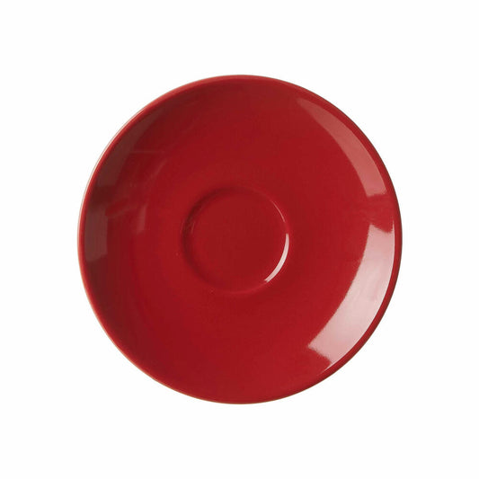 Ritzenhoff &amp; Breker Doppio Espresso Saucer, Under Cup, Tableware, Porcelain, Red, Ø 12 cm, 516135
