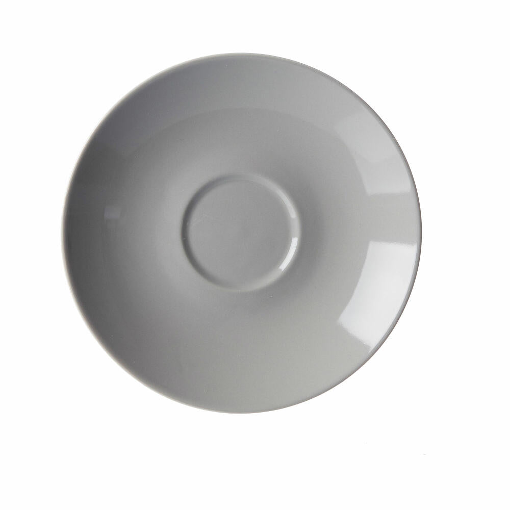 Ritzenhoff &amp; Breker Doppio Untere, Saucer, Under Cup, Tableware, Porcelain, Grey, Ø 16 cm, 576894