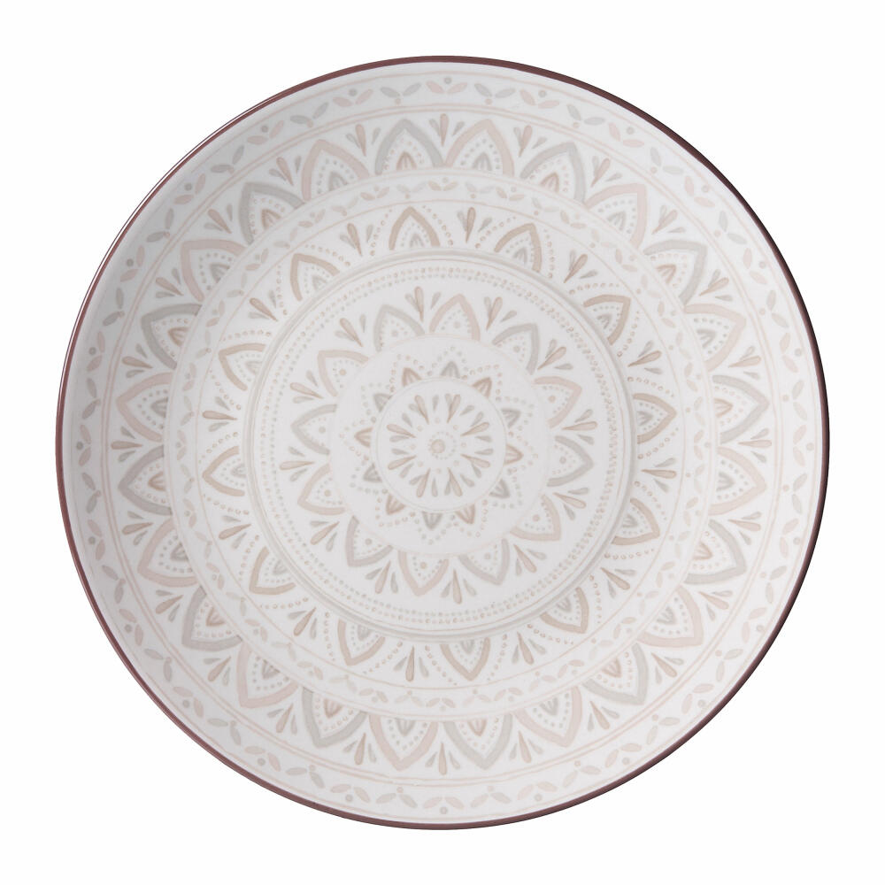 Ritzenhoff &amp; Breker Valencia plate, dinner plate, ceramic, brown, grey, white, 21.5 cm, 745047