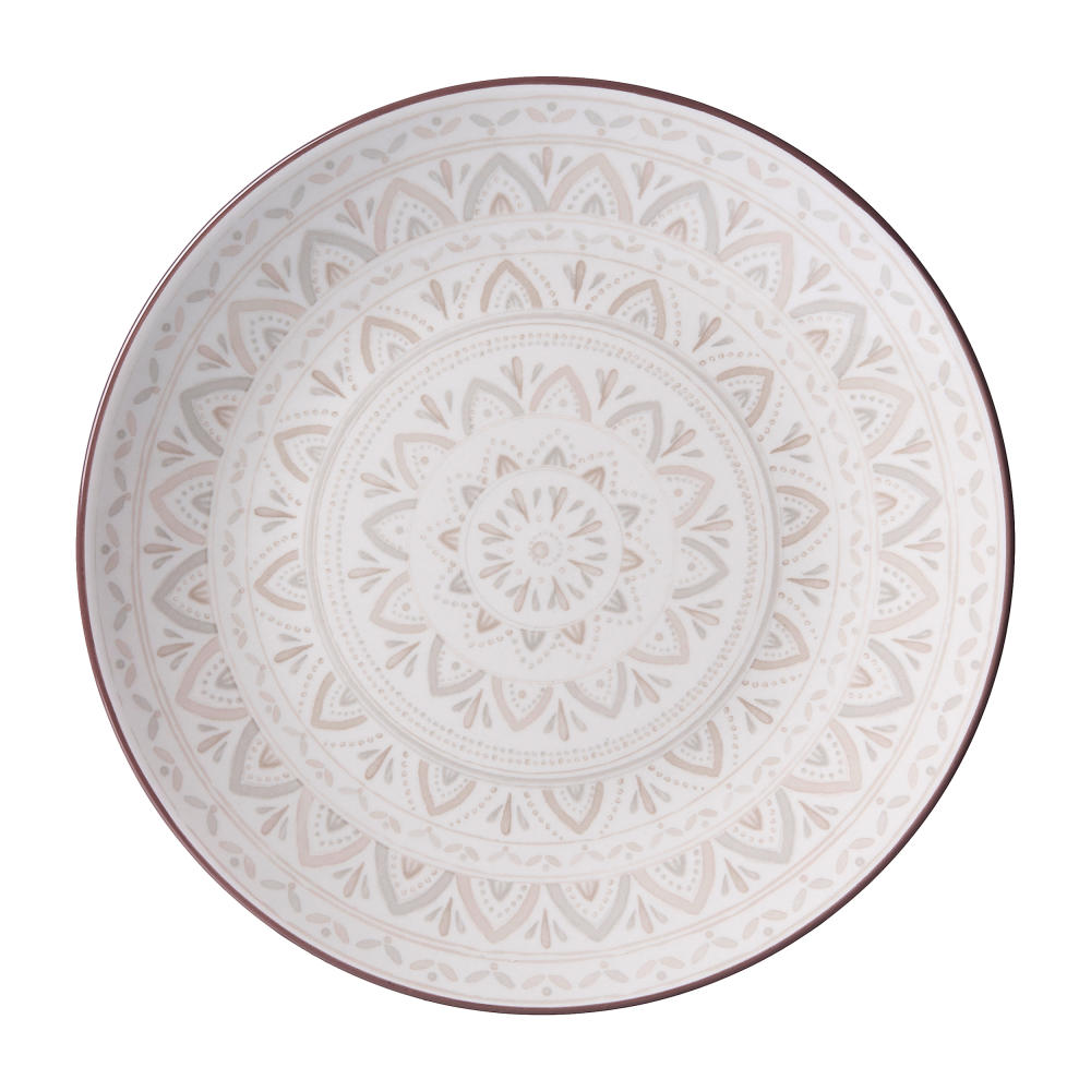 Ritzenhoff &amp; Breker Valencia plate, dinner plate, ceramic, brown, grey, white, 26.5 cm, 745085