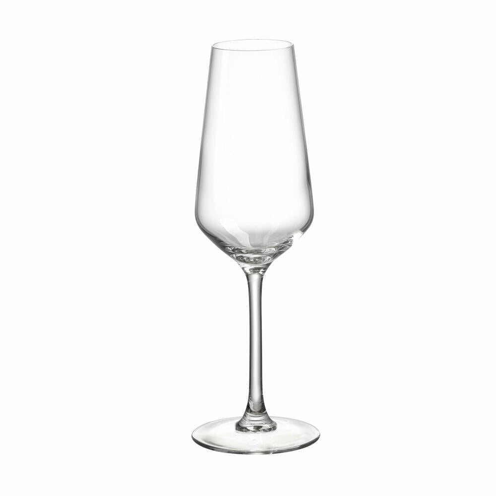 Ritzenhoff &amp; Breker Mambo champagne flutes set of 4, champagne glasses, crystal glass, clear, 230 ml, 813210