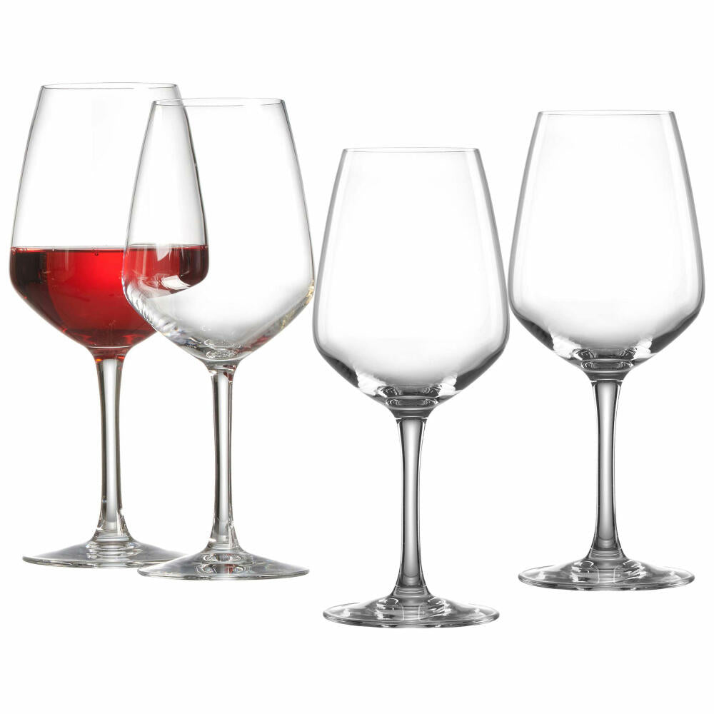 Ritzenhoff & Breker Rotweinglas Mambo 4er Set, Weingläser, Kristallglas, Klar, 400 ml, 813234