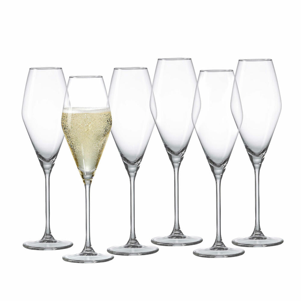 Ritzenhoff & Breker Sektkelch Salsa 6er Set, Sektgläser, Glas, Klar, 200 ml, 814507