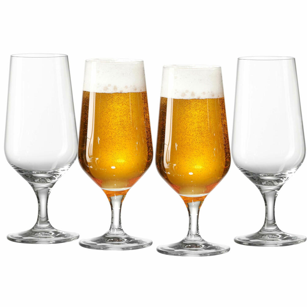 Ritzenhoff & Breker Bierglas Mambo 4er Set, Biertulpen, Kristallglas, Klar, 370 ml, 814606