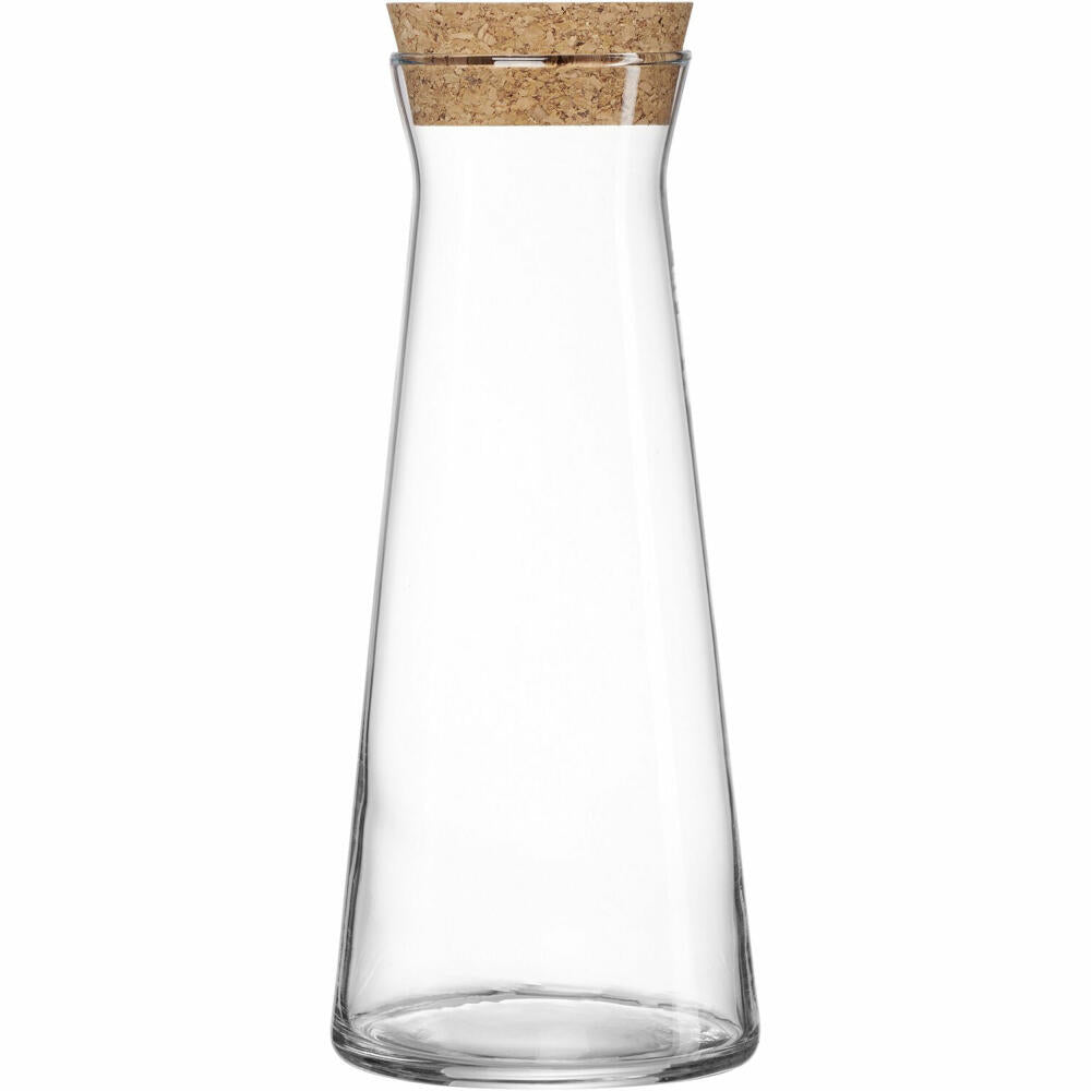 Ritzenhoff &amp; Breker Corcho carafe, with cork stopper, water carafe, glass carafe, glass, 1 L, 815450