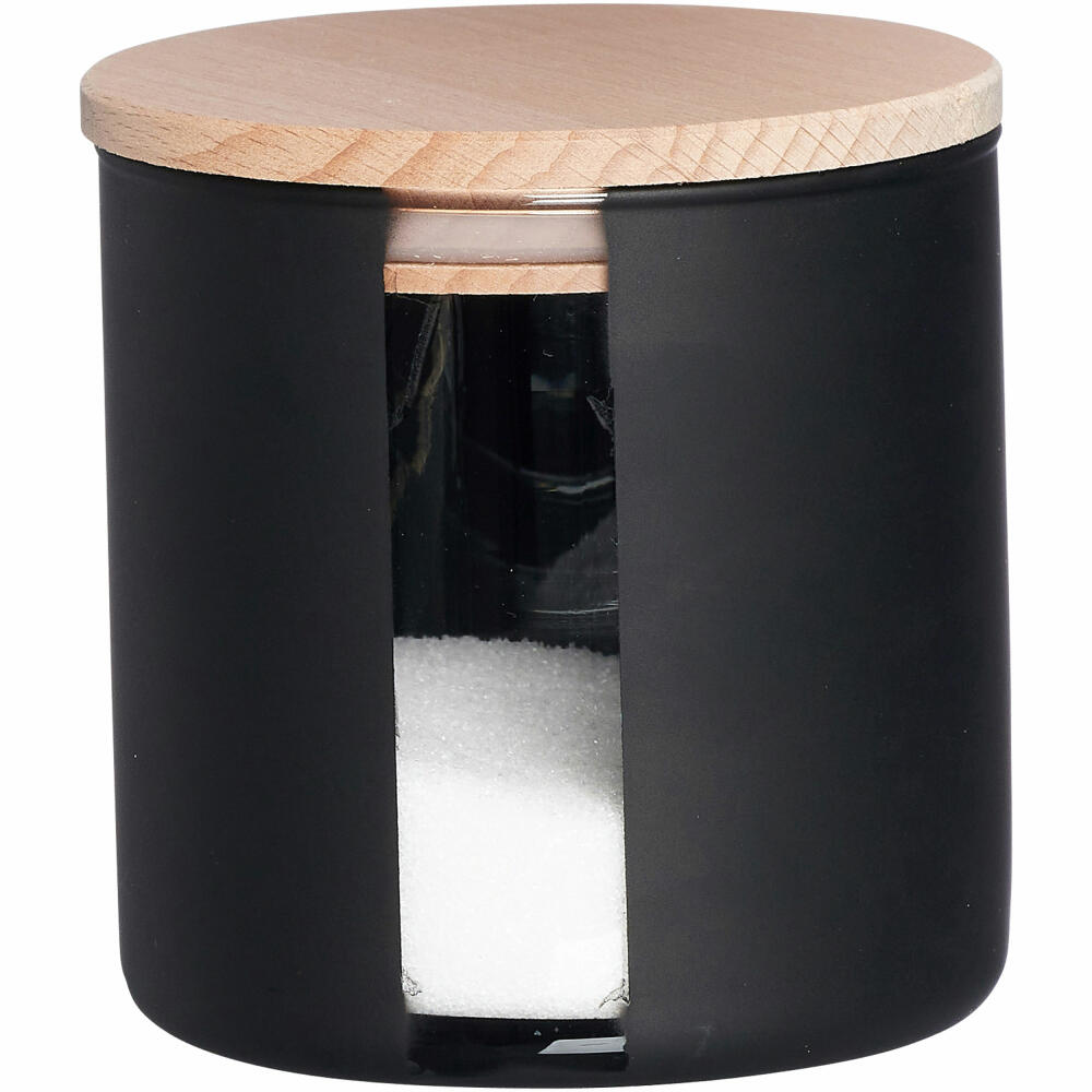Ritzenhoff &amp; Breker Dose Jytte, storage jar, glass, black, 600 ml, 816174