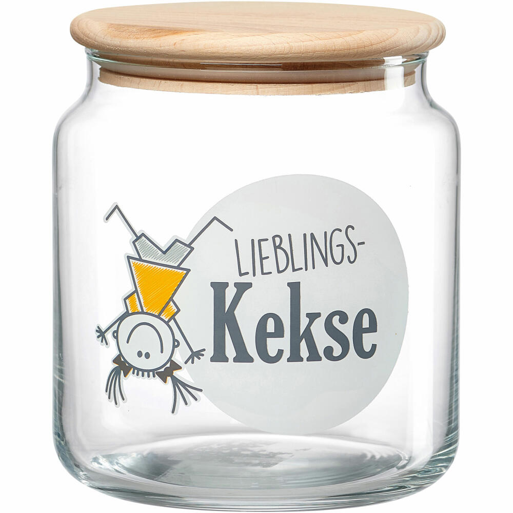 Ritzenhoff &amp; Breker tin Best Friends favorite cookies, storage tin, glass, 1.1 L, 816501