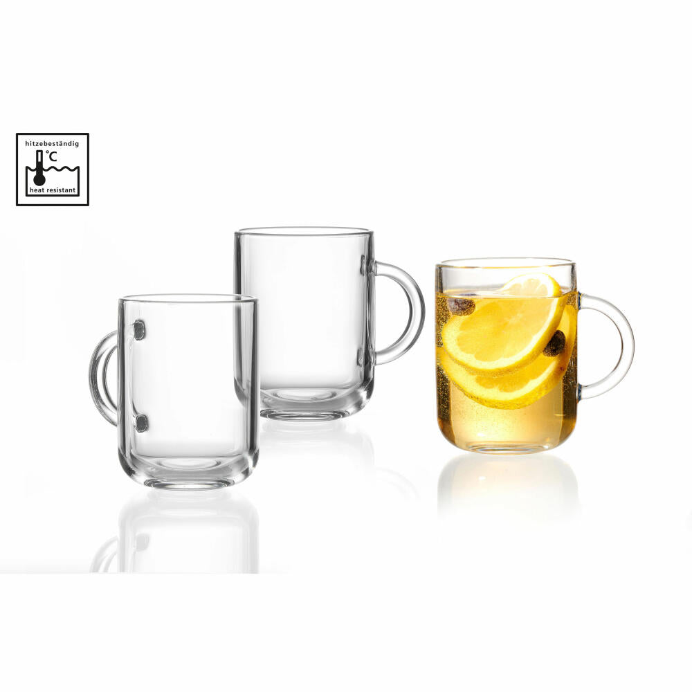 Ritzenhoff &amp; Breker handle glass Marco, mug with handle, drinking glass, handle mug, glass, clear, 330 ml, 816907
