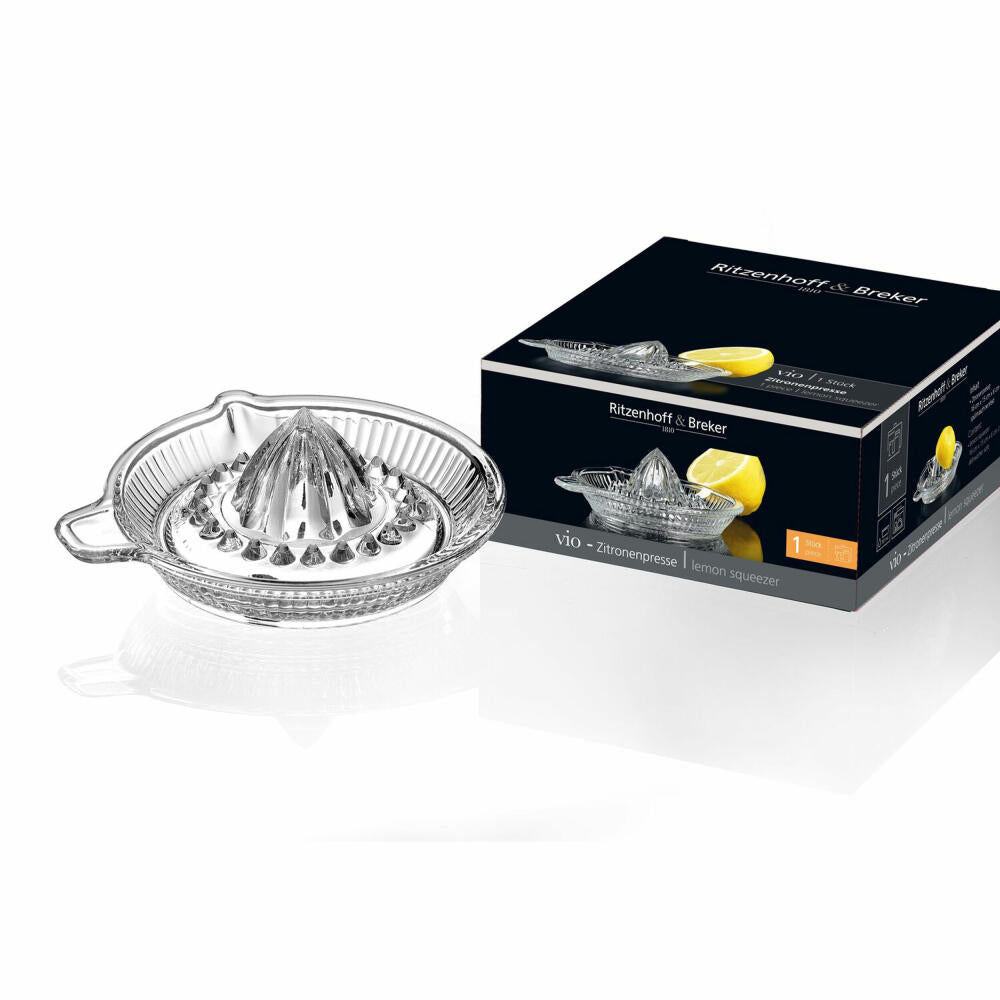 Ritzenhoff &amp; Breker Vio lemon squeezer, citrus press, lemon press, glass, 820003