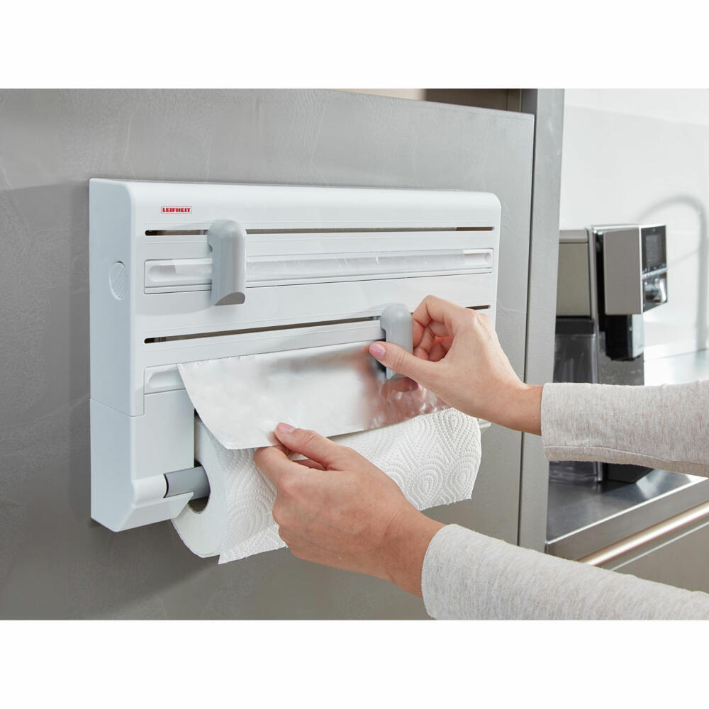 Leifheit Wandrollenhalter Parat ComfortLine, Küchenrollenhalter, Küchentuchhalter, 25703